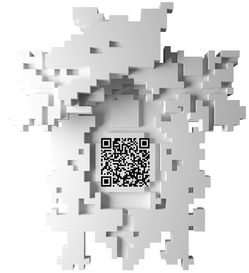 Clock with QR-Code